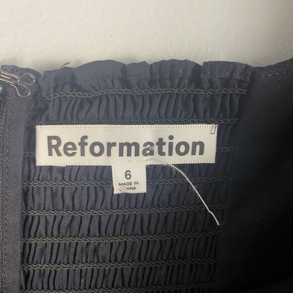 REFORMATION Michaela Puff Sleeve Baby Doll Mini Dress - Picture 5 of 8